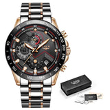 LIGE 2020 New Fashion Mens Watches